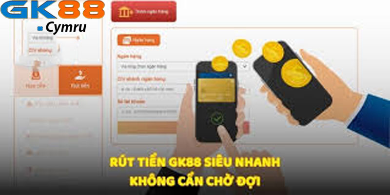 Cách rút tiền tại nhà cái Gk88